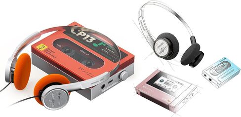 سماعات Fiio Snowsky Wind 3.5 ملم على الأذن لتسجيل الألعاب مع ميكروفون ، سائق أحداث 40 مم ، Hifi Sound (Silver) in Kuwait