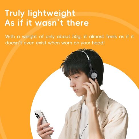 سماعات Fiio Snowsky Wind 3.5 ملم على الأذن لتسجيل الألعاب مع ميكروفون ، سائق أحداث 40 مم ، Hifi Sound (Silver) in Kuwait