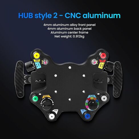 SIMSONN Carbon Fiber USB Racing Steering Wheel HUB Sim Racing Steering Wheel Switch Button Plate Center Control Box Compatible with Logitech G29 G27 T300RS/GT T500 th8a in Kuwait