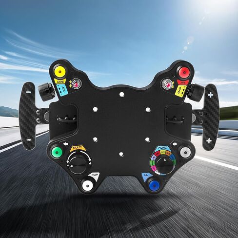 SIMSONN Carbon Fiber USB Racing Steering Wheel HUB Sim Racing Steering Wheel Switch Button Plate Center Control Box Compatible with Logitech G29 G27 T300RS/GT T500 th8a in Kuwait