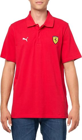 PUMA Men's Scuderia Ferrari Race Polo, Black 23, Large in Saudi Arabia