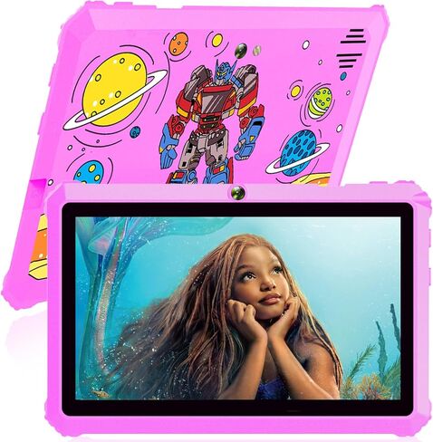 Yinoche Kids Tablet 7 "Android Tablet for Kids 3-7 32GB أقراص للأطفال الصغار مع Case WiFi Parental Control Dual Camera GMS معتمد in Kuwait