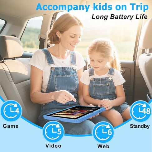 Yinoche Kids Tablet 7 "Android Tablet for Kids 3-7 32GB أقراص للأطفال الصغار مع Case WiFi Parental Control Dual Camera GMS معتمد in Kuwait