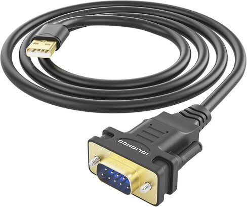 10FT USB to DB9 Male Serial Adapter Cable with ftdi FT232RL Chipset for High-Speed Data Transfer, Multi-System Compatibility in Kuwait