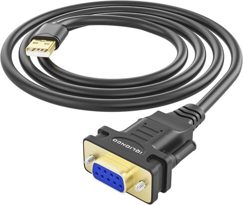 10FT USB to DB9 Male Serial Adapter Cable with ftdi FT232RL Chipset for High-Speed Data Transfer, Multi-System Compatibility in Kuwait