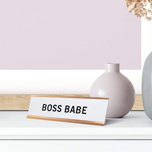 Boss Lady - Black Desk Name Plate for Boss in Saudi Arabia