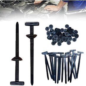 Nylon Universal Cable Tie Buckle, Heavy Duty Self-Locking Nylon Zip Ties Holder, Multipurpose Plastic Cable Ties Buck for Car Daily Repair, home, and cable management (Black-100pcs)