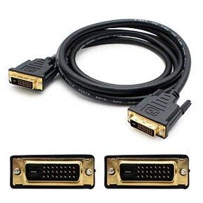 AddOn 5 Pack 1ft DVI-D Cable - DVI Cable - Dual Link - DVI-D (M) to DVI-D (M) - 1 ft - Black (Pack of 5)