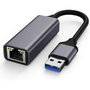 USB C to Ethernet Adapter, Plug and Play Ethernet Adapter, 1Gbps Gigabit RJ45 to Type-C Network Dongle, Compatible for MacBook Pro/Air, iPhone 16 Pro/Max, iPad, XPS