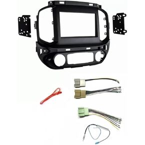 Double Din Car Stereo Kit, Wire Plug, and AM/FM Radio Antenna Adapter -No Factory External Amp Vehicles: Made for Chevrolet: 2015-2018 Colorado, Made for GMC: 2015-2018 Canyon