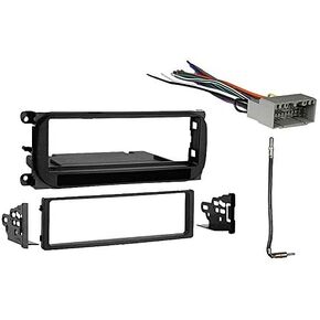 Harmony Audio Compatible with Jeep Liberty 2002 2003 2004 2005 2006 2007 Single DIN Stereo Harness Radio Install Dash Kit Package
