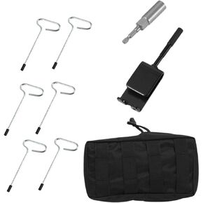 Ice Anchor Drill Adapter Ice Fishing Anchor Tool,Tent Stakes,Ice Auger Adapter Shaft for Setting up Ice Fishing Shelter Tent