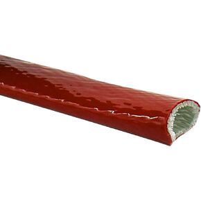 Silicone Coated Fiberglass Fire Sleeve,Express Heat Sleeve for Hose Lines & Electrical Wiring,65mm (Size : 95mm) ( Size : 4mm )