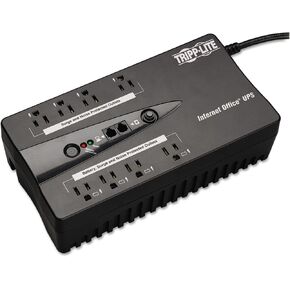 Tripp Lite Internet Office 550VA Tower UPS - 550 VA/300 W - Tower - 3.50 Minute - 8 x NEMA 5-15R - Black Out, Brownout