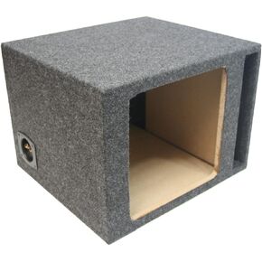 American Sound Connection Car Audio Single 12" Vented Square Sub Box Enclosure fits Kicker L7 Subwoofer