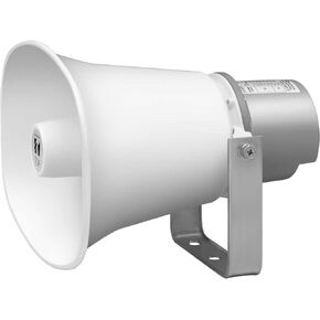 TOA Electronics SC-630TU Paging Horn Speaker ، 30W مقننات ، محدد مقاومة الإدخال (25 فولت و 70 فولت) مع مفتاح دوار ، حالة محول غير قابلة للاشتعال وكابل مكبر الصوت ، تشتت محكم.