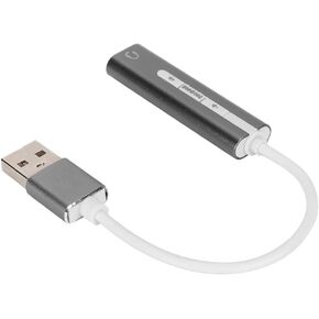 Keenso الألومنيوم سبيكة الصوت USB بطاقة 7.1 ستيريو الخارجي الحاسوبية الصوت تخفيض الضوضاء