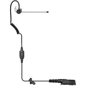 Klein Electronics Comfit-M9 Single-Wire Noise Canceling Boom Microphone with Flat PTT | Compatible with Motorola Radio Models Only (Works with M9 Connector pin)