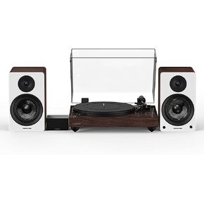 مرجع Fulance RT82 عالي الدقة فينيل القرص الدوار مع PA10 phono preamp و AI41 مكبرات الصوت 5 بوصات ، Ortofon OM10 ، 90W فئة D مكبرات الصوت ، Bluetooth (الجوز الطبيعي)
