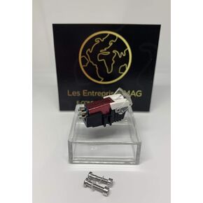 Cartridge + Diamond stylus for Sanyo TP1020, TP1200, TP825D, TP80SA, TP1030 Red