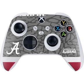 Skinit Decal Gaming Skin Compatible with Xbox Series S Controller - Officially Licensed University of Alabama Basketball Wood Design