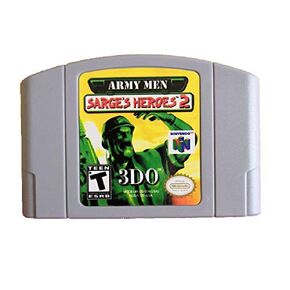 For Nintendo 64 N64 Game Card Cartridge Console US Version - Army Men Sarge's Heroes 2
