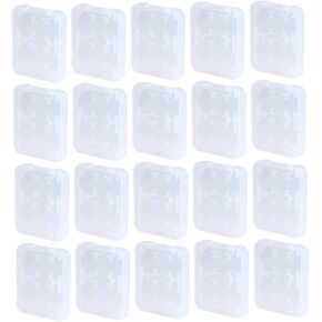 20Pcs Card Storage Box with Slots Durable Memory Card Holder Lightweight Organizer for Cards Secure Closure and Ergonomic Design for Easy Access