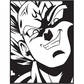 DBZ: Super Saiyan Warrior Vinyl Decal Car Laptop Wall Decoration Sticker (10in X 7in)