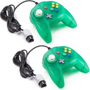 Miadore 2 Pack Mini N64 Controller ، Classic N64 Game Pad joystick for N64 System Video Game Console (Black) in Kuwait