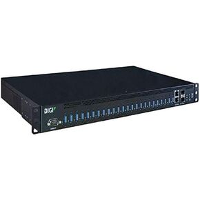 DIGI AW24-G300 Enet to USB Adapter, AnywhereUSB 24 Plus; 24 USB 3.1 Gen 1 Ports, Dual 10M/100M/1G/10G Ethernet, Dual SFP+, Dual Power 100-240VAC