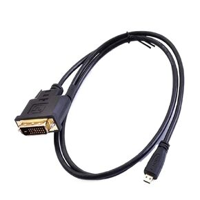 Aux Cable m;ic/ro HD-Compatible Male to DVI 24 + 1 m;ic/ro HD to DVI High-Speed Transfer Rate Conversion Line Strong Flexibility 1M(1.8m)
