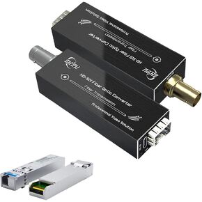 HD-SDI Fiber Extender 1080p 30Hz ، HD جهاز الإرسال والاستقبال البصري MINI SDI على محول فيديو غير مضغوط للألياف يصل إلى 20 كم على الألياف الوضعية من النوع C 5V SDI