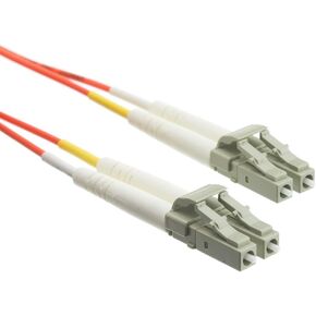 كابل الألياف البصرية من CableWholesale ، 10 أمتار (33 قدمًا) LC إلى LC Lucent Connector Duplex 50/125 OM2