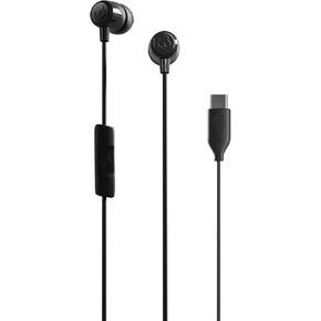 Skullcandy Jib USB-C Wired Earbuds with Noise Isolating Fit, Built-in Microphone Call and Track Control for iPhone Android, Ear Gel Sizes Included for Custom Fit - True Black