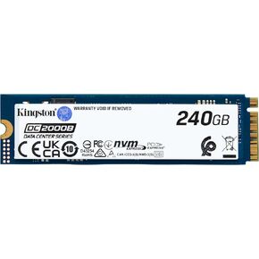 Kingston Data Center DC2000B PCIe 4.0 NVMe M.2 2280 480GB Enterprise SSD (Heatsink) - SEDC2000BM8/480G