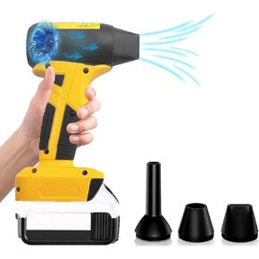 4 Gear Jet Fan Mini Dry Blower for Dewalt 20V Li-ion Battery, URUN 130000RPM Compressed Air Duster Super Mini Jet Fan for Dewalt for Computer Car Keyboard(No Battery)