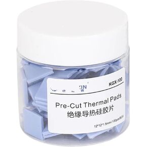 100pcs Thermal Pads for Fast Heat Dissipation 12x12x1.5mm Conductive Pads for GPU CPU