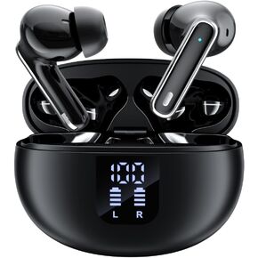 Translation Earbuds Real Time Wireless Earbuds with Translator for 144 Languages Bluetooth 5.4 Dual Noise Canceling Mic Bass Stereo Sound 36H Play Time and IPX7 for Travel Business