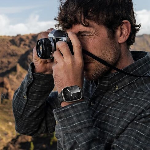 حلقة مغناطيسية متوافقة مع فرق ساعة Apple for Men - Series 10 46mm - Ultra/Ultra 2 49mm - Iwatch Series 9 8 7 45mm - Apple Watch 6 5 4 SE SE 2nd 44mm ، SPORT SILICONE WATTER STRAP in Kuwait