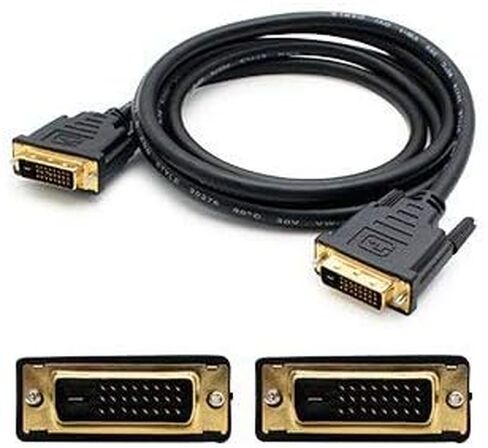 Addon 5 Pack 1ft DVI -D Cable - DVI Cable - رابط مزدوج - DVI -D (M) إلى DVI -D (M) - 1 قدم - أسود (حزمة 5) in Saudi Arabia