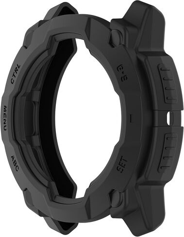 3 Pack Watch Case Compatible with Garmin Instinct 3 45mm Solar Smartwatch Accessories Protective Cover (Black) in Saudi Arabia