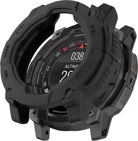 3 Pack Watch Case Compatible with Garmin Instinct 3 45mm Solar Smartwatch Accessories Protective Cover (Black) in Saudi Arabia