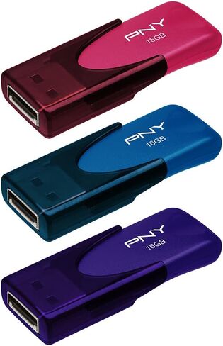 16GB Attaché 4 USB 2.0 Multi-Colored Flash Drive 60-Pack - Durable Reliable Portable Storage to Store and Transfer Data in Kuwait