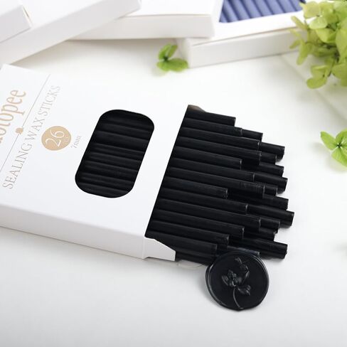 Pale Peach Wax Seal Sticks 26pcs, Andotopee Glue Gun Wax Seal Sticks for Wax Seal Stamp, Premium Sealing Wax for Envelope Letter Seal Wedding Invation Craft Adhesive, Great Gift Ideas (Mini Size) in Saudi Arabia
