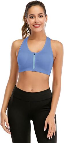 YEYELE Medium Support and Removable Pad Tank Top Racerback Sports Bras for Women Black/Apricot in Saudi Arabia