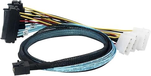 S-AS Cable 12G Array Card SFF-8643 to 4 S-AS 8482 Server Hard Disk Data Cable 4P(0.5M) in Saudi Arabia