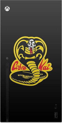 Head Case Designs Officially Licensed Cobra Kai Classic Logo Iconic Vinyl Sticker Gaming Skin Decal Cover Compatible With Xbox Series X Console and Controller Bundle in Saudi Arabia