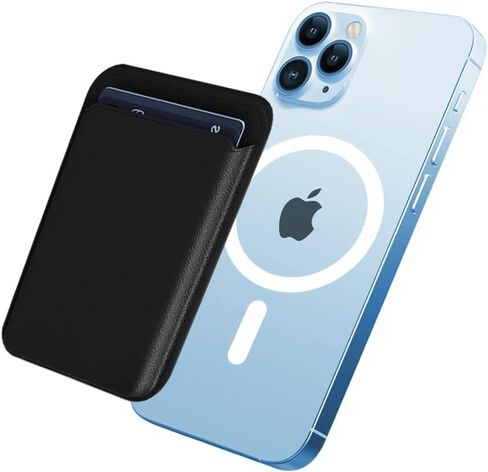 حامل محفظة بطاقات مغناطيسي مع MagSafe لهاتف iPhone 14 Pro Max/14 Plus/14 Pro/14، لهاتف iPhone 13 Pro Max/13 Pro/13/13 Mini، لهاتف iPhone 12/12 Pro/12 Max/12 Mini، باللون الذهبي البني in Kuwait