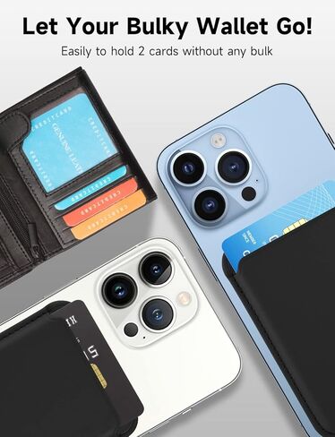 حامل محفظة بطاقات مغناطيسي مع MagSafe لهاتف iPhone 14 Pro Max/14 Plus/14 Pro/14، لهاتف iPhone 13 Pro Max/13 Pro/13/13 Mini، لهاتف iPhone 12/12 Pro/12 Max/12 Mini، باللون الذهبي البني in Kuwait