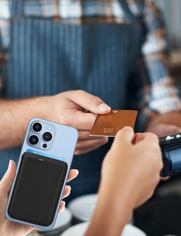 حامل محفظة بطاقات مغناطيسي مع MagSafe لهاتف iPhone 14 Pro Max/14 Plus/14 Pro/14، لهاتف iPhone 13 Pro Max/13 Pro/13/13 Mini، لهاتف iPhone 12/12 Pro/12 Max/12 Mini، باللون الذهبي البني in Kuwait